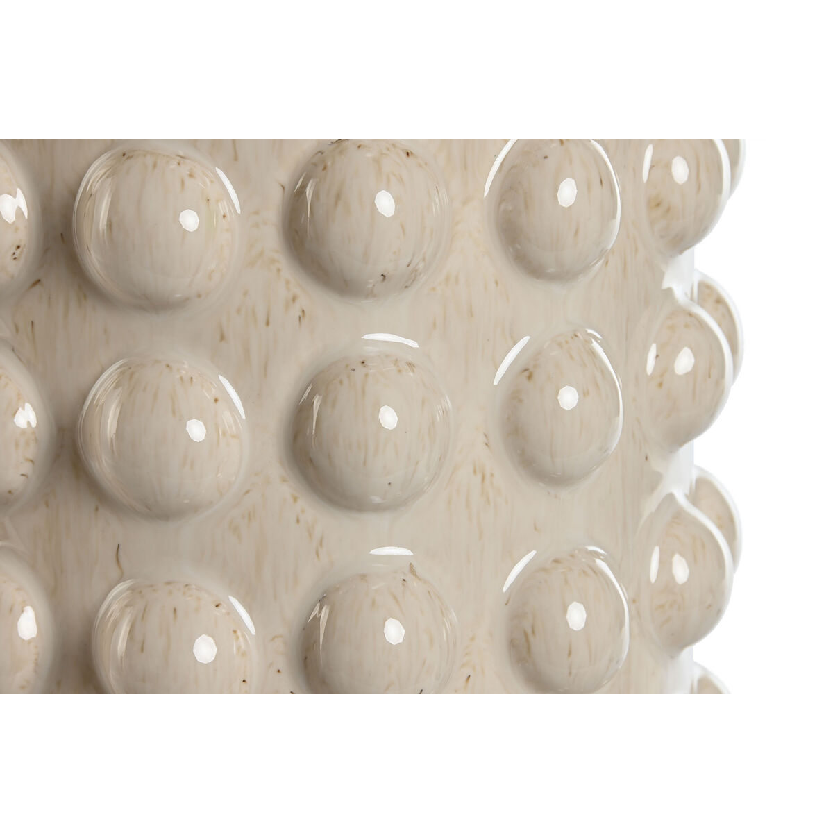 Vas Home ESPRIT Vit Beige Keramik 17 x 17 x 50 cm (2 antal) - 3