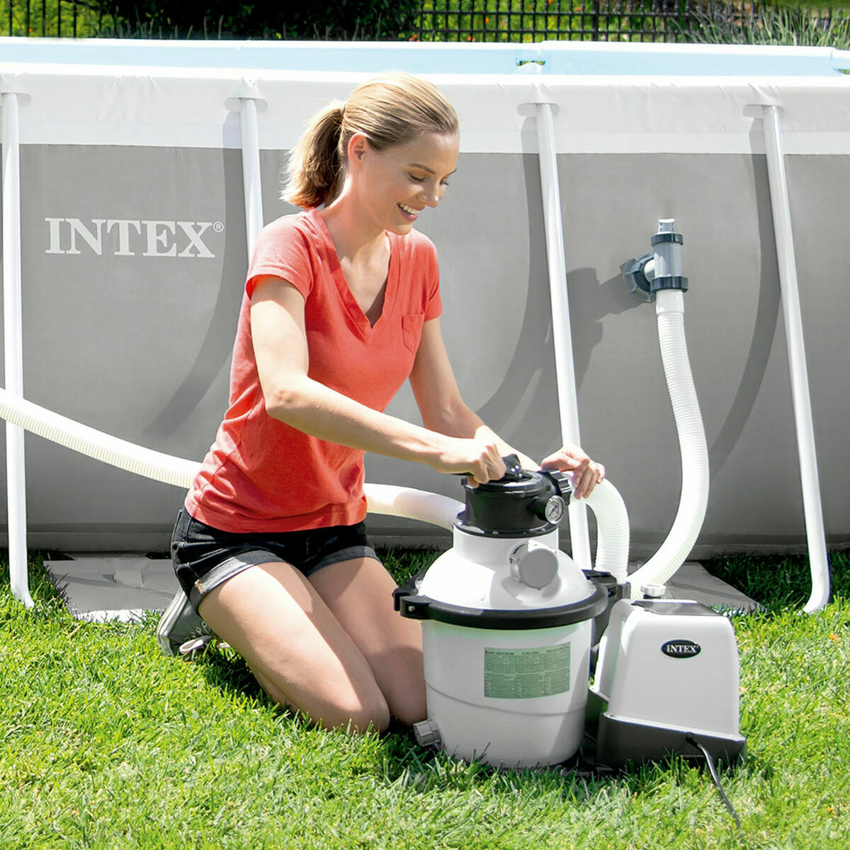 Reningsverk för simbassäng Intex Filter Pump 32000 L - 4