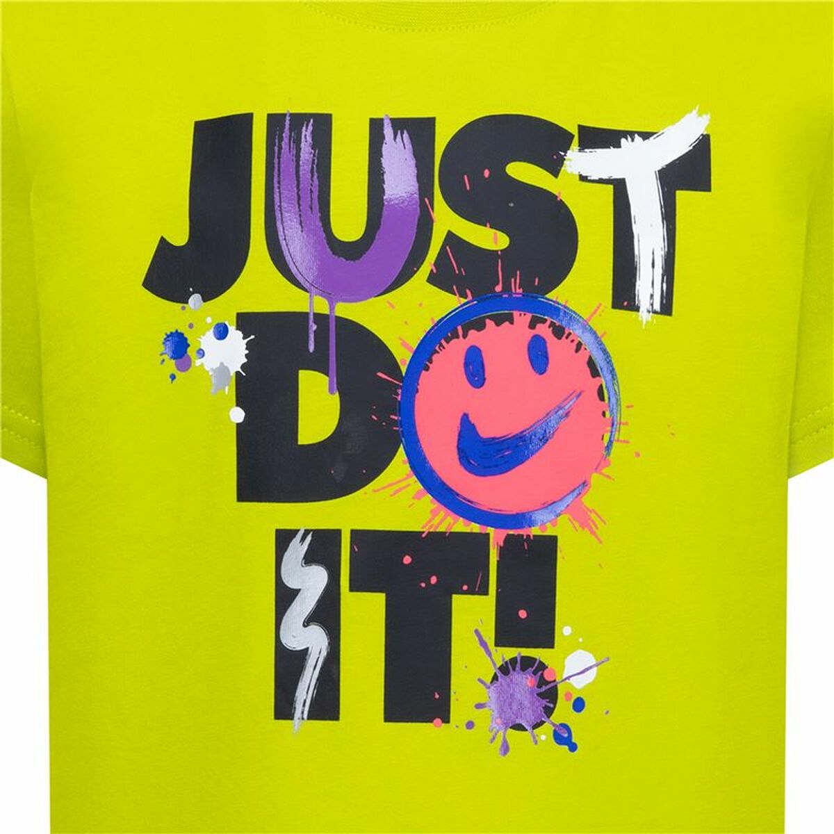 Barn T-shirt med kortärm Nike Nkb Express Yourself Jdi Ss Gul - 3