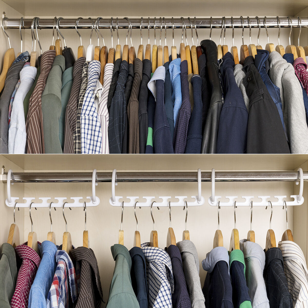Organizer för 40 klädhängare Plusrobe InnovaGoods 24 Delar - 8