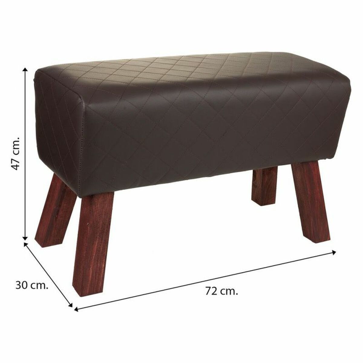 Sittpall Alexandra House Living PVC Trä MDF 30 x 47 x 72 cm - 6