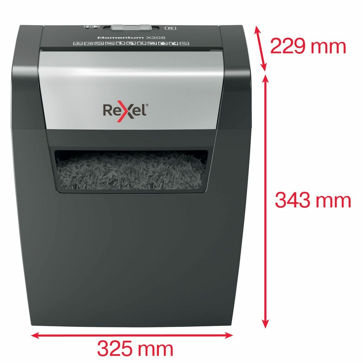 Dokumentförstörare Rexel Momentum X308 15 L - 2