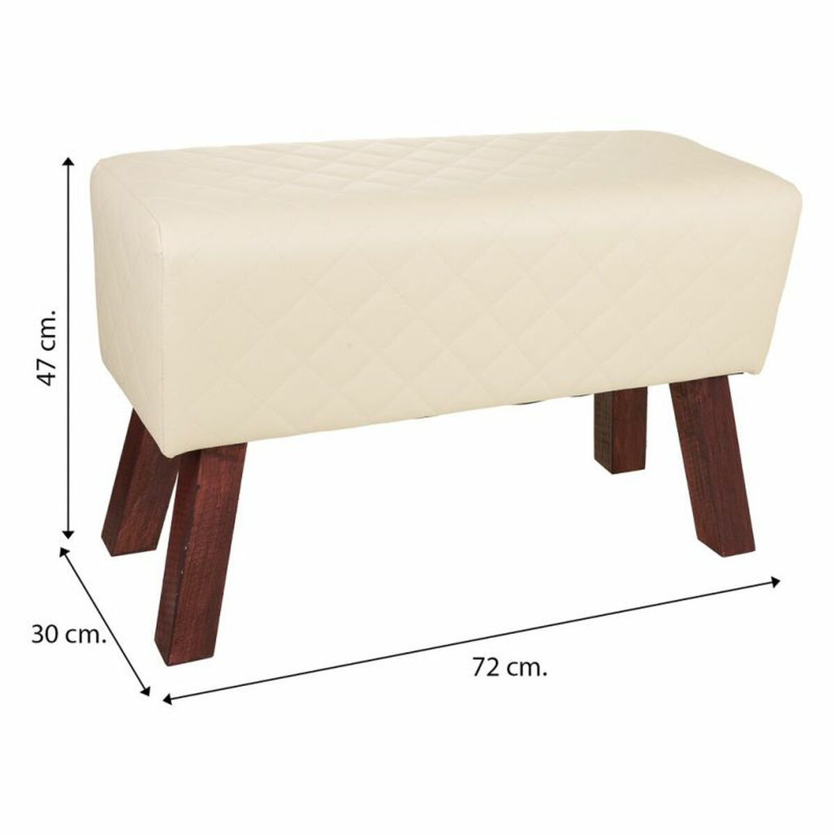 Sittpall Alexandra House Living PVC Trä MDF 30 x 47 x 72 cm - 6