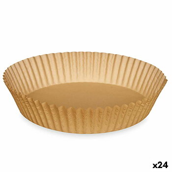 Papper för luftfritös 20 x 20 x 4 cm Set Rund 20 Delar (24 antal)