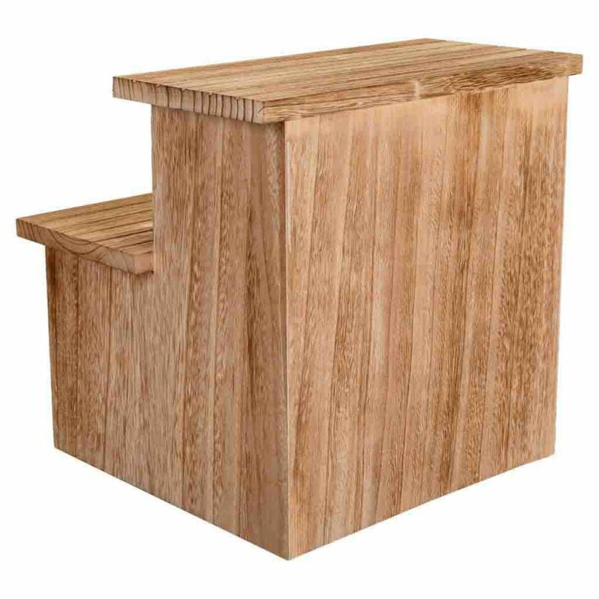 Sittpall Alexandra House Living Paulowniaträ 34 x 34 x 34 cm Trappa - 4