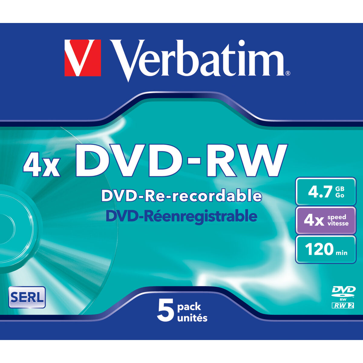 DVD-RW Verbatim VB-DMW44JC 5 antal - 3