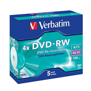 DVD-RW Verbatim VB-DMW44JC 5 antal