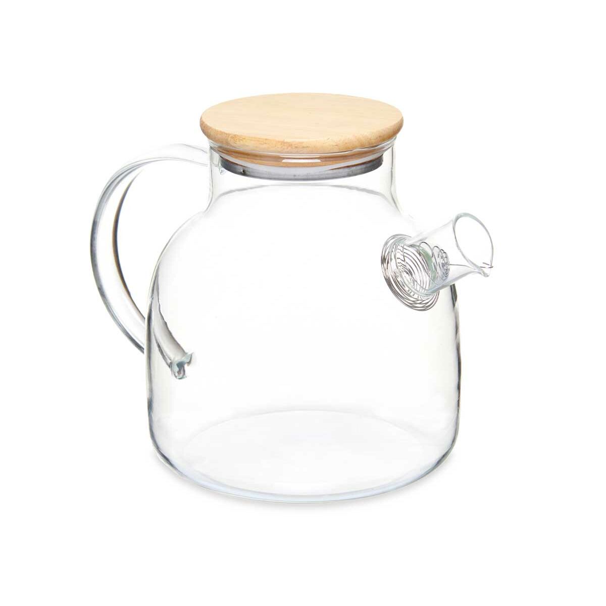 Karaff med infusionsfilter Bambu Borosilikatglas 1,2 L 22 x 16 x 14 cm (6 antal) - 6