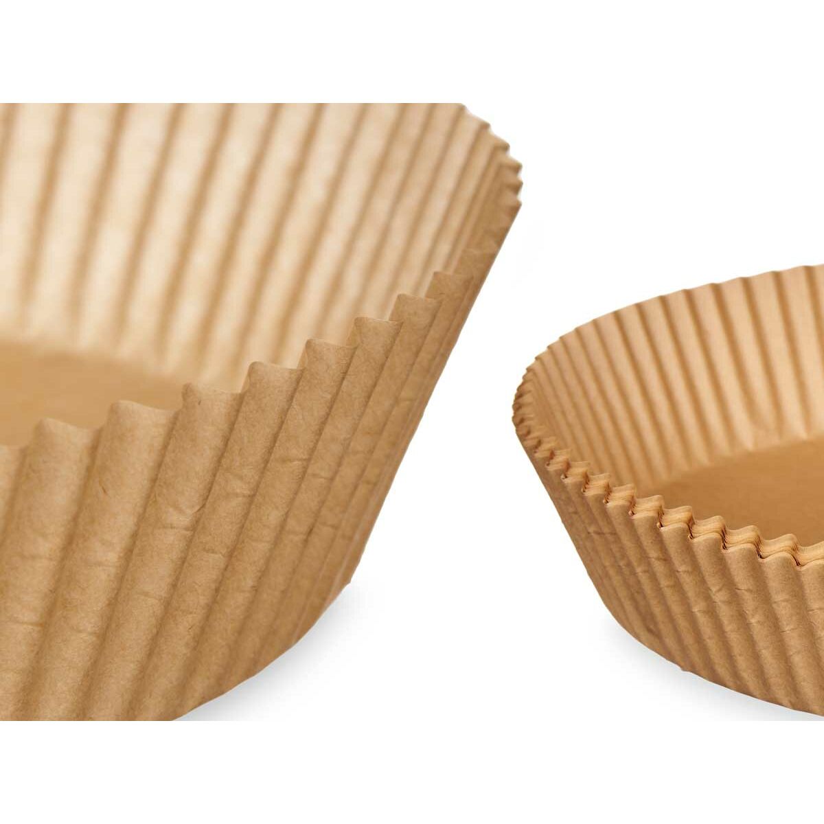 Papper för luftfritös 23,5 x 23,5 x 4 cm Set Rund 20 Delar (24 antal) - 2