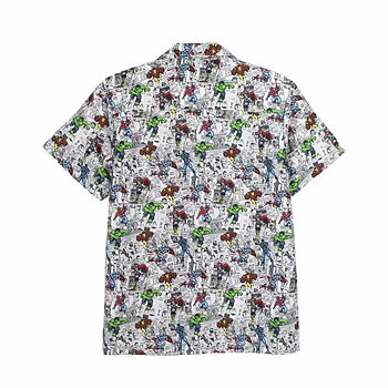 T-shirt med kortärm Herr Marvel Ljusgrå