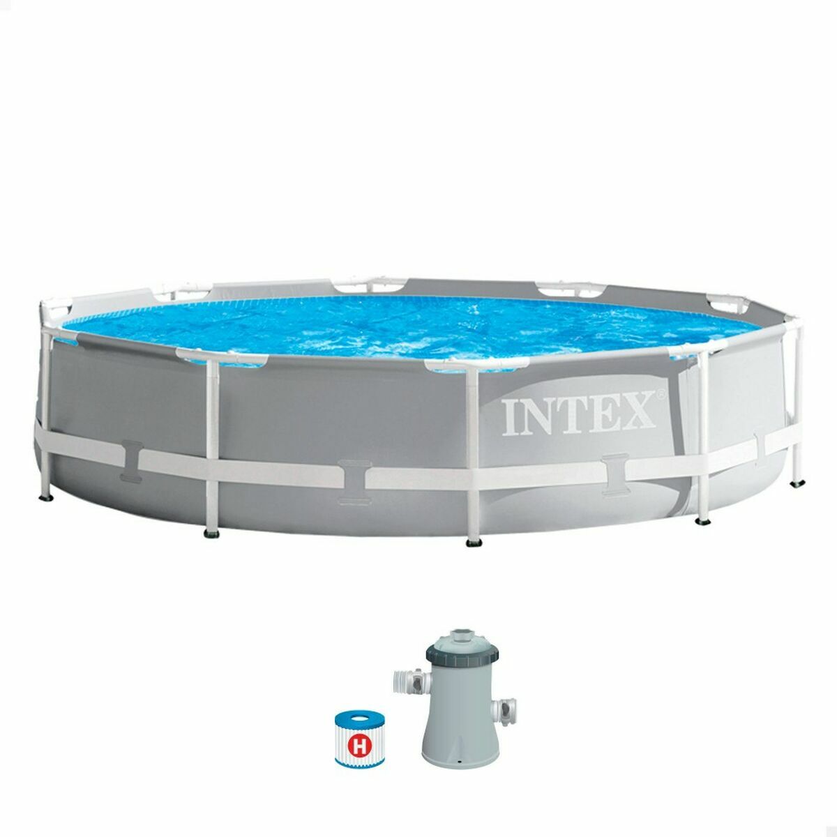 flyttbar pool Intex Prism Frame 305 x 76 cm 4485 L Rund