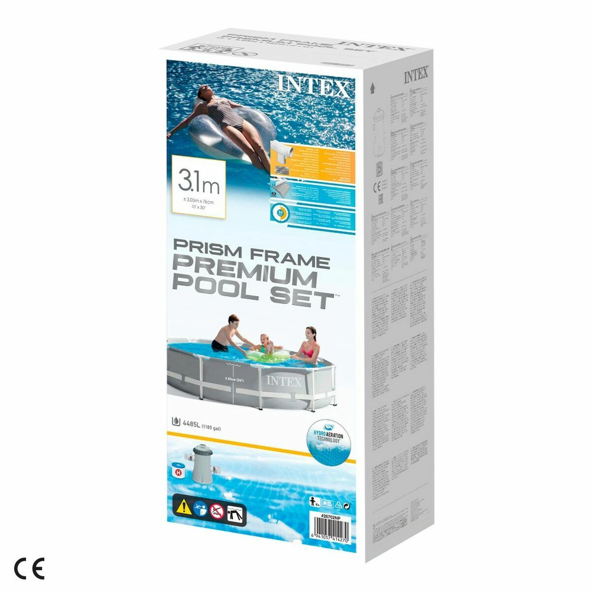 flyttbar pool Intex Prism Frame 305 x 76 cm 4485 L Rund - 4