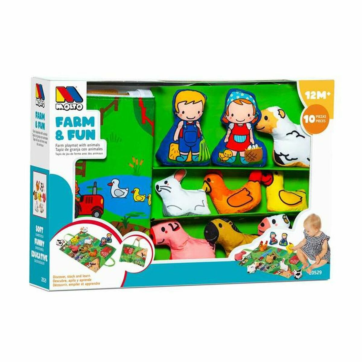 Lekmatta Moltó Farm and Fun Metall Plast - 5