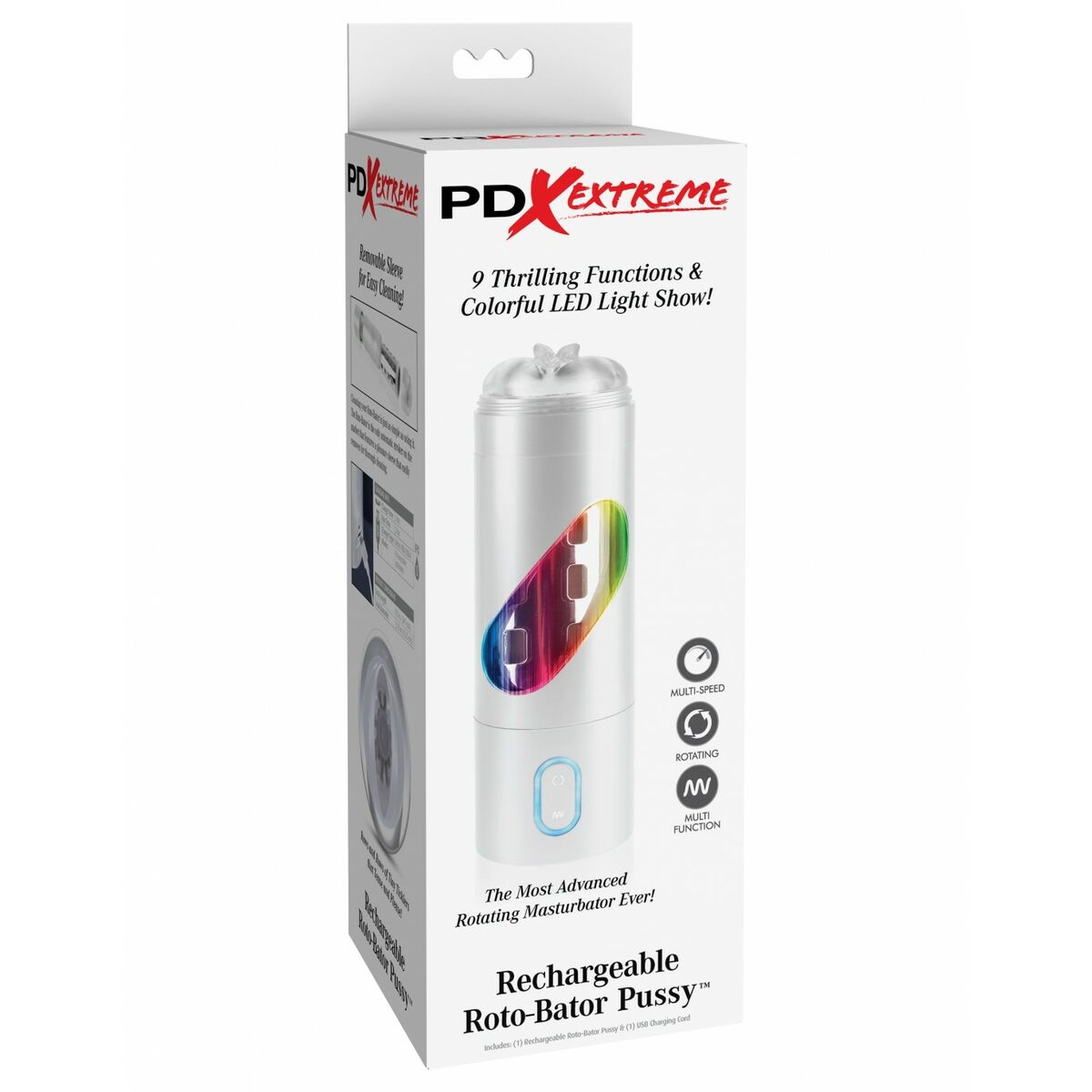 Masturberingsapparat Pipedream PDX EXTREME RECHARGEABLE ROTO-BATOR PUSSY - 2