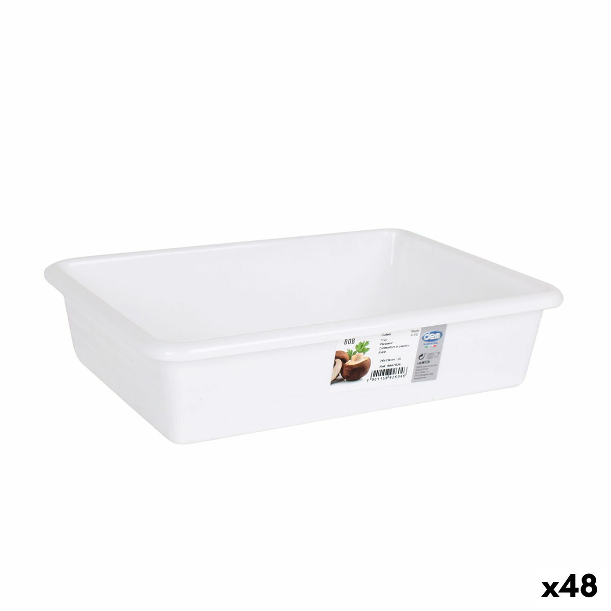 Uppsättning av arrangörsbrickor Dem Bobby 2 L 26 x 19 x 5 cm (48 antal)