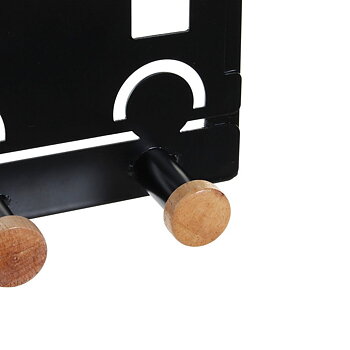 Dörrhängare DKD Home Decor 8424001835546 Tåg Vit Svart Metall Trä MDF 28,5 x 8,5 x 16,5 cm (2 antal)