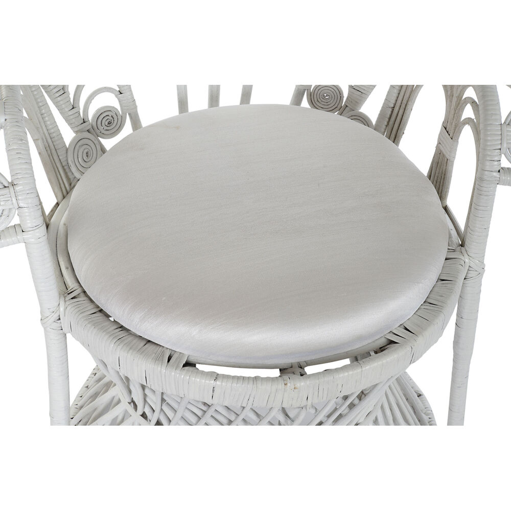 Trädgårdssoffa DKD Home Decor Vit Polyester Metall 30 x 40 cm 96 x 66 x 145 cm 96 x 66 x 140 cm - 2