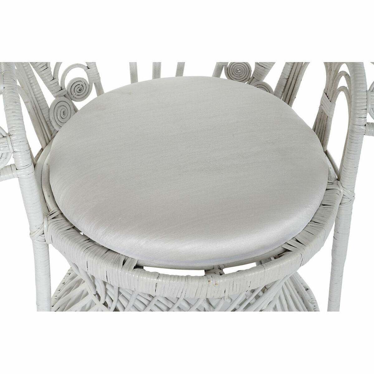 Trädgårdssoffa DKD Home Decor Vit Polyester Metall 30 x 40 cm 96 x 66 x 145 cm 96 x 66 x 140 cm - 5