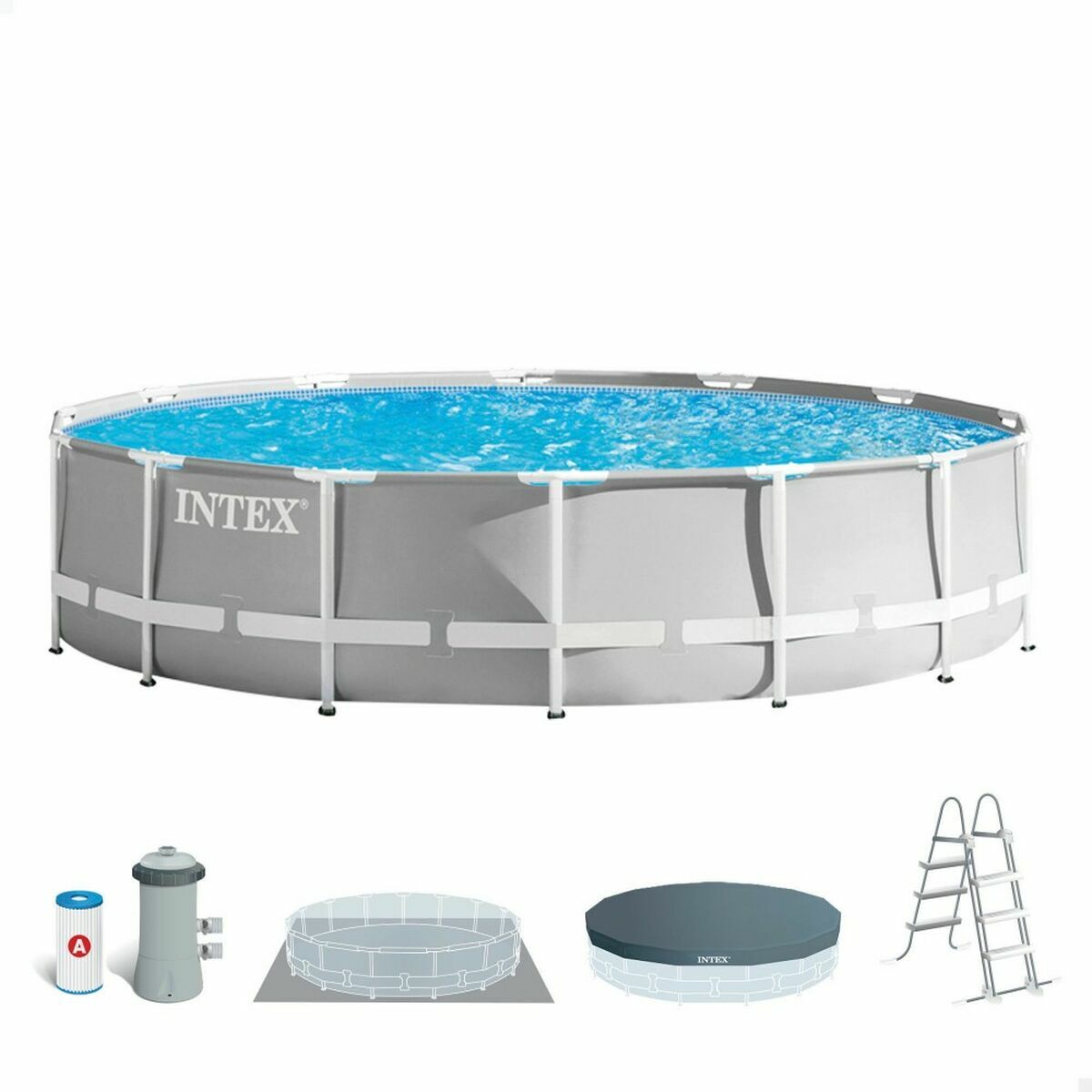 Bollhav Intex Prism Frame 14.614 l Grå 457 x 107 cm