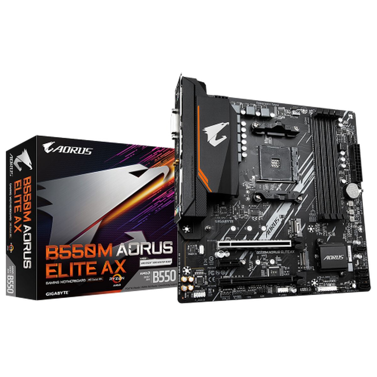 Moderkort Gigabyte B550M AORUS ELITE AX AMD B550 AMD AMD AM4
