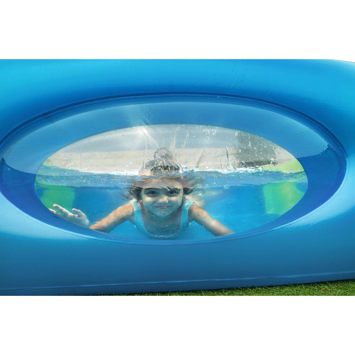 Bestway Uppblåsbar Pool med Kikare 168x168x56 cm +6 År Trädgård 51132 - 14