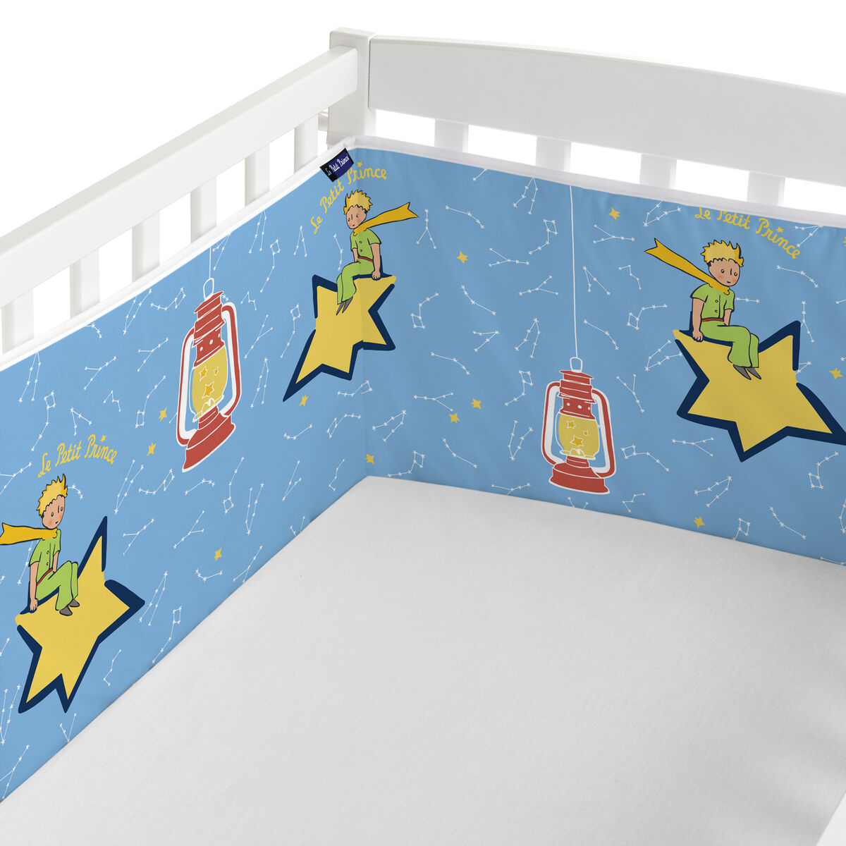 Skydd till spjälsäng HappyFriday Le petit Prince La nuit  Multicolour 210 x 40 cm - 2