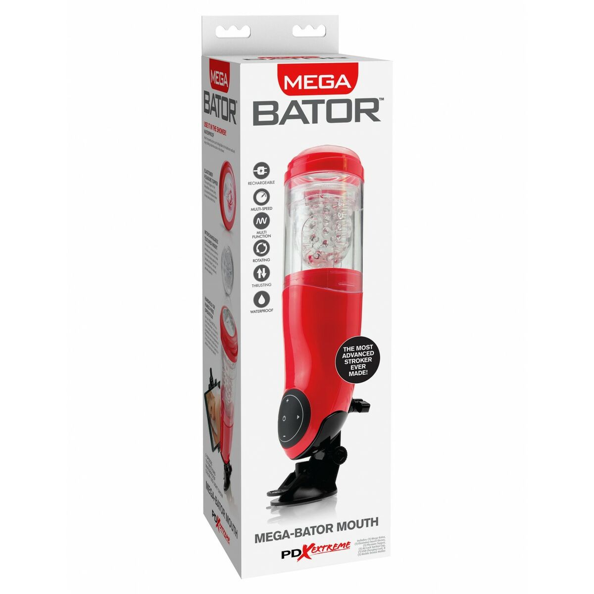 Endurance Jack Ass Pipedream EXTREME MEGA-BATOR MOUTH RED - 2