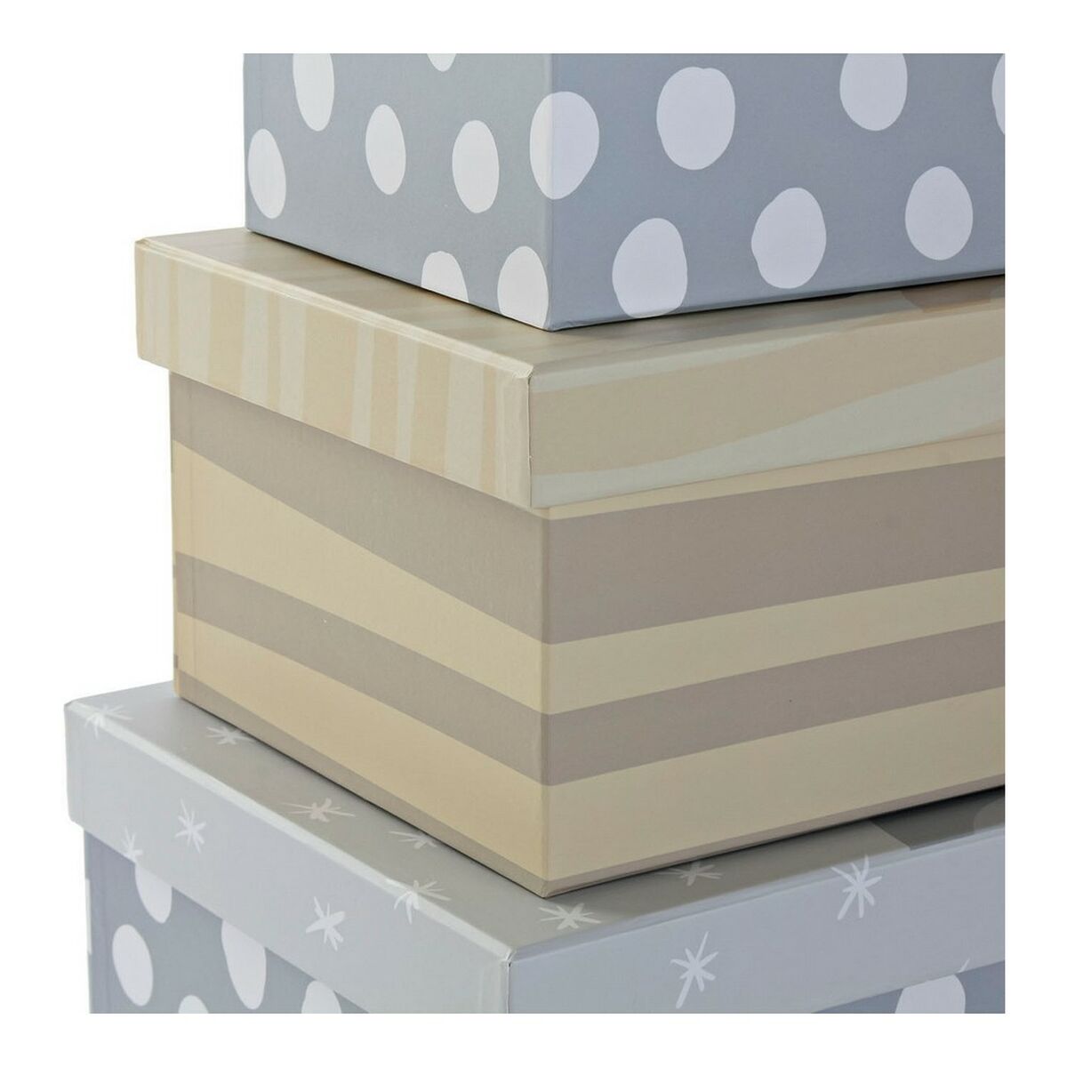 Uppsättning med Dekorativa Lådor DKD Home Decor Multicolour Papp Barn Lejonet 41 x 28 x 18,5 cm 6 Delar - 4