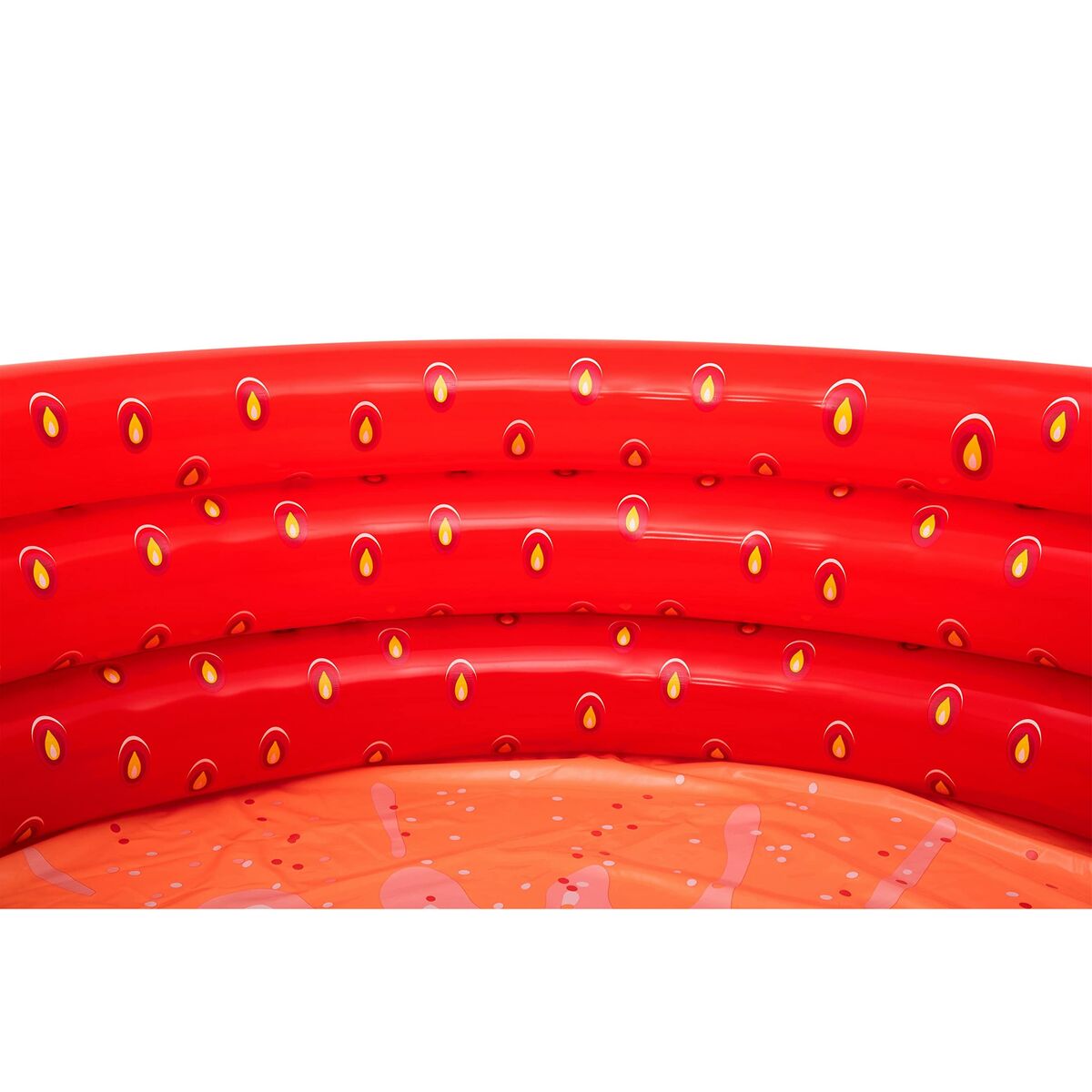 Bestway Uppblåsbar barnpool 3 ringar Jordgubb 168x38 cm +2 År Trädgård 51145 - 5
