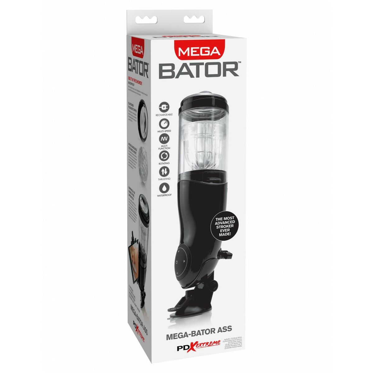 Masturberingsapparat Pipedream EXTREME MEGA-BATOR ASS BLACK - 2