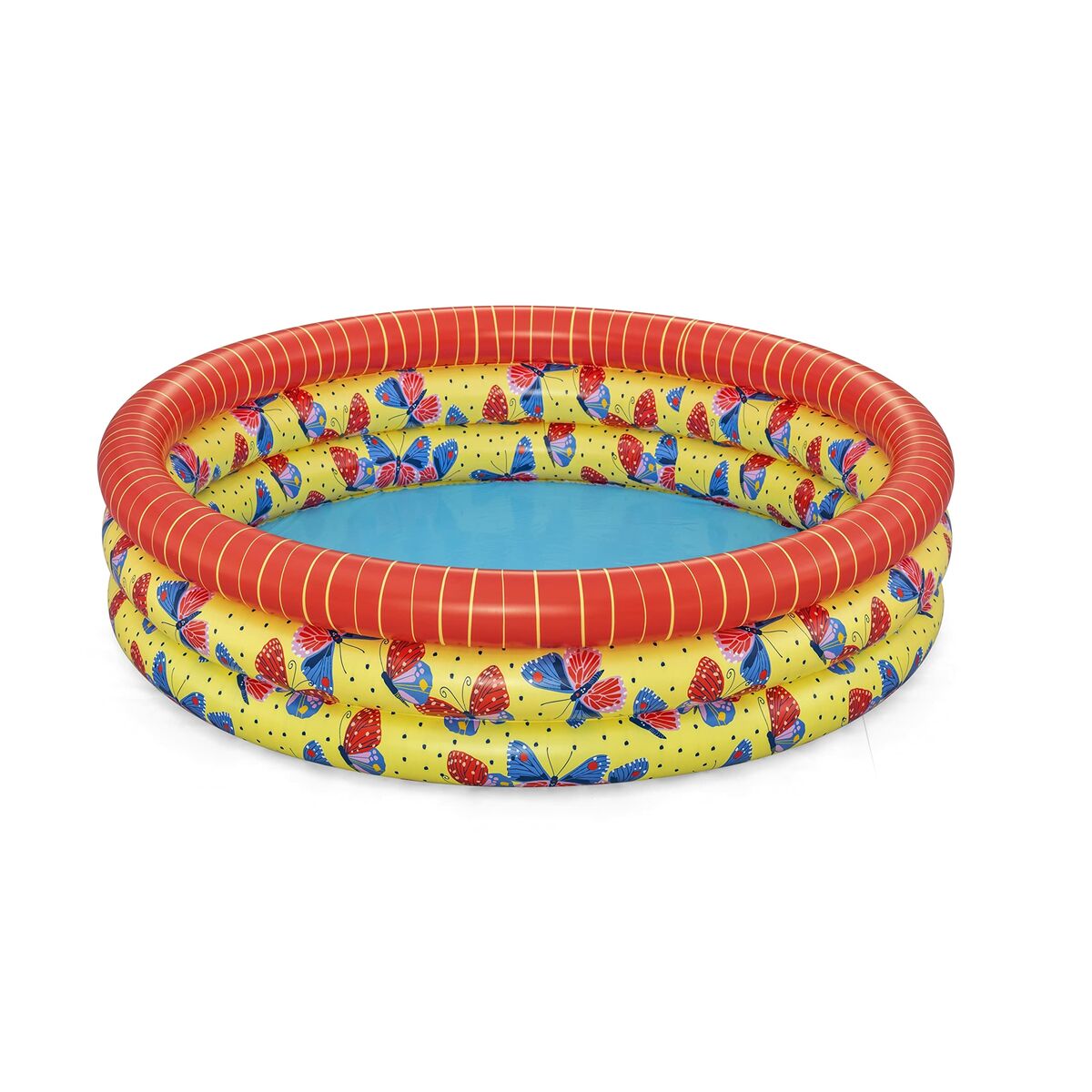 Bestway Barns Uppblåsbar Pool 3 Ringar Fjärilar 168x38 cm +2 år Trädgård 51202 - 8