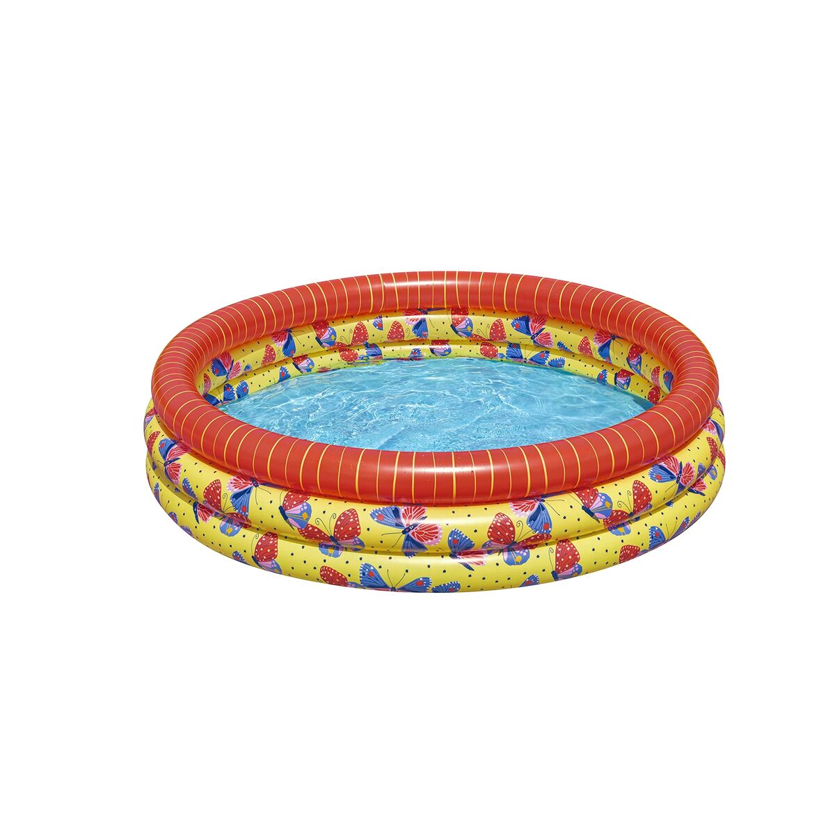 Bestway Barns Uppblåsbar Pool 3 Ringar Fjärilar 168x38 cm +2 år Trädgård 51202 - 11
