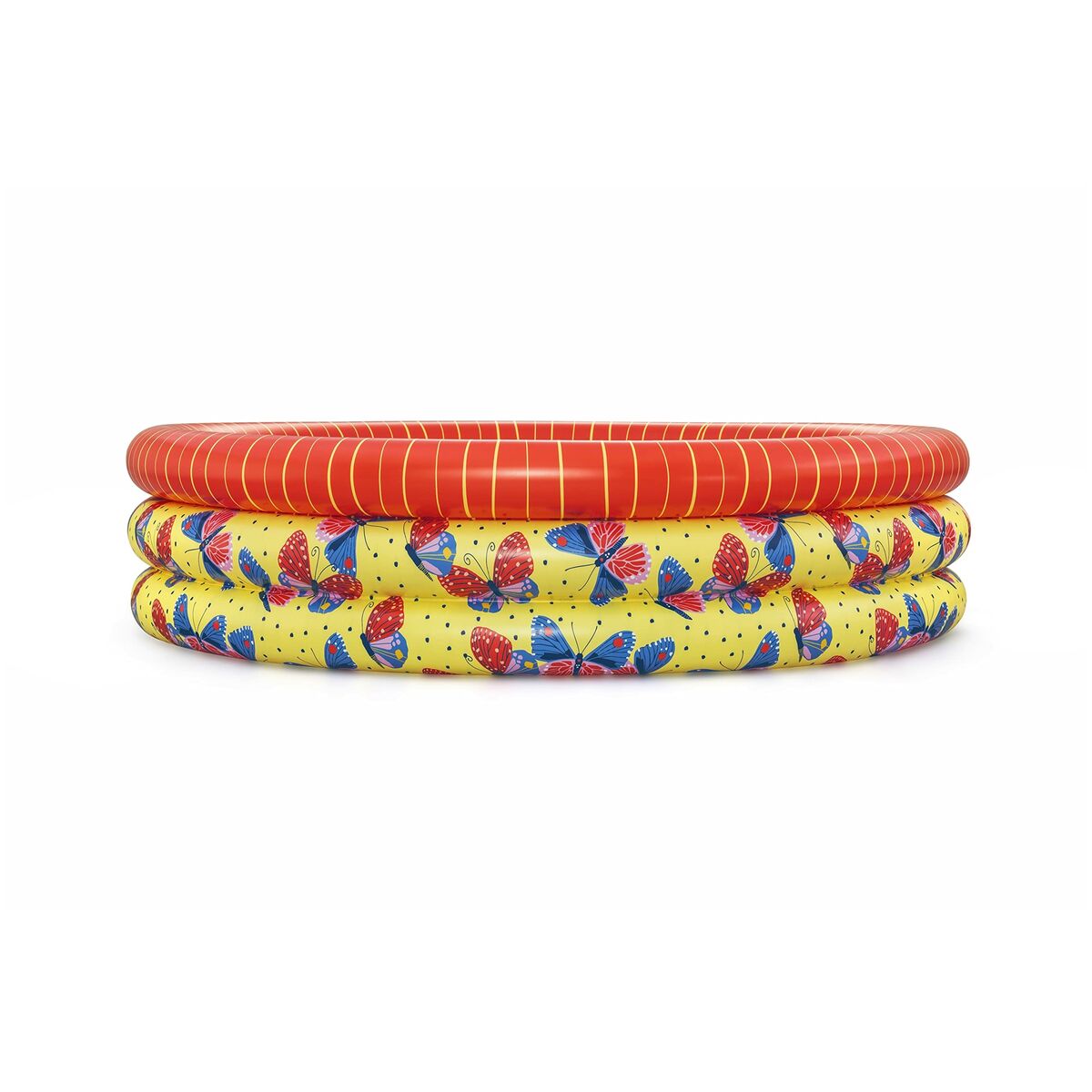 Bestway Barns Uppblåsbar Pool 3 Ringar Fjärilar 168x38 cm +2 år Trädgård 51202 - 6