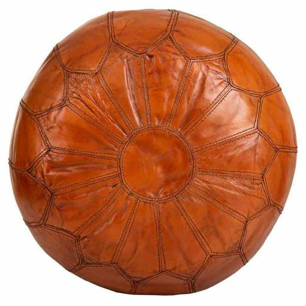 Puff Alexandra House Living Läder 48 x 35 x 48 cm - 3
