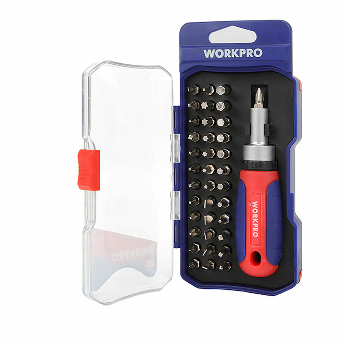 Skruvmejselset Workpro 38 Delar - 2
