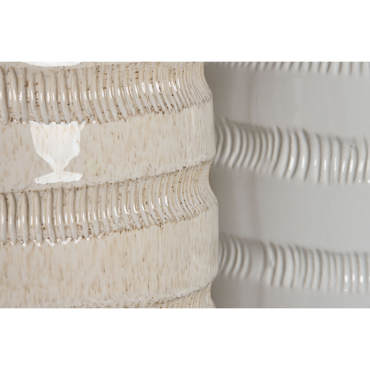 Vas Home ESPRIT Beige Keramik 19 x 19 x 55 cm (2 antal) - 3