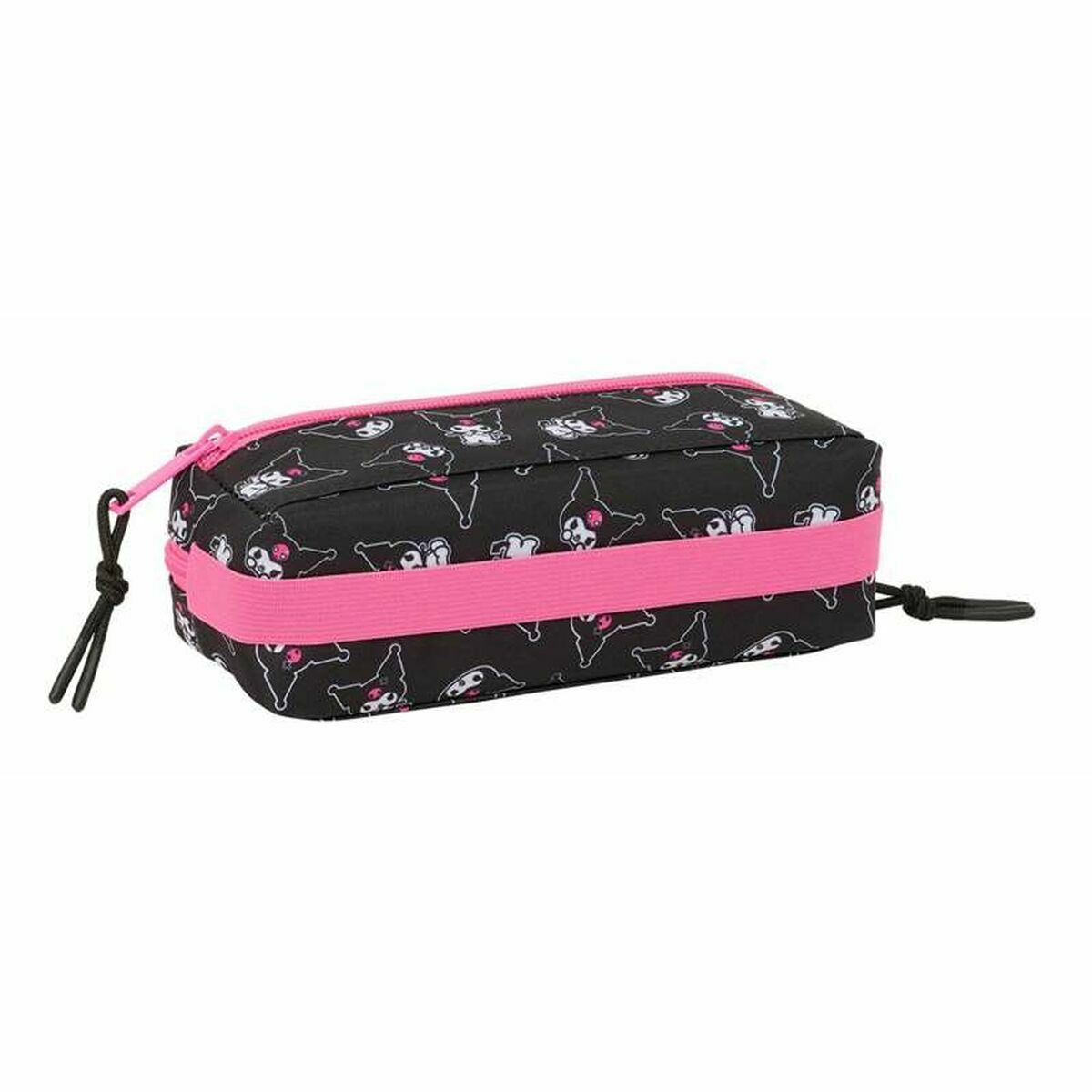 Tredubbel Carry-all Kuromi Svart Fuchsia 22 x 8,5 x 6 cm - 2