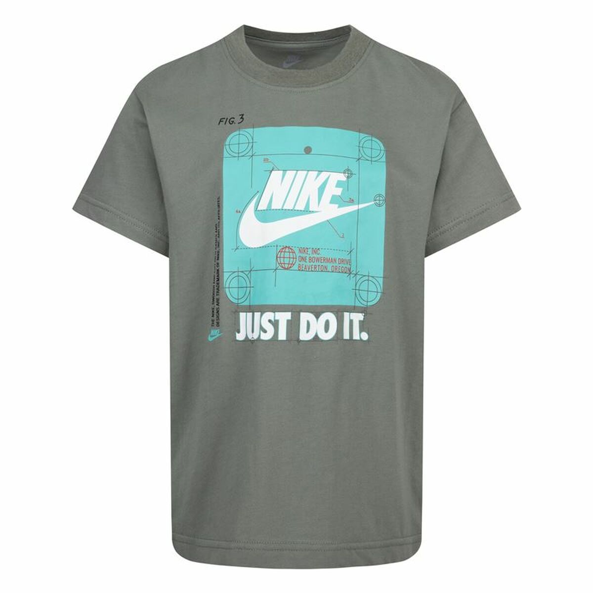Barn T-shirt med kortärm Nike Future Utility Ss Mörkgrå
