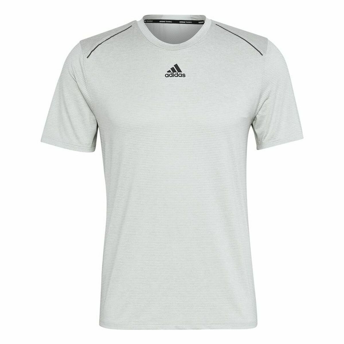 T-shirt med kortärm Herr Adidas Hiit Ljusgrön - 5