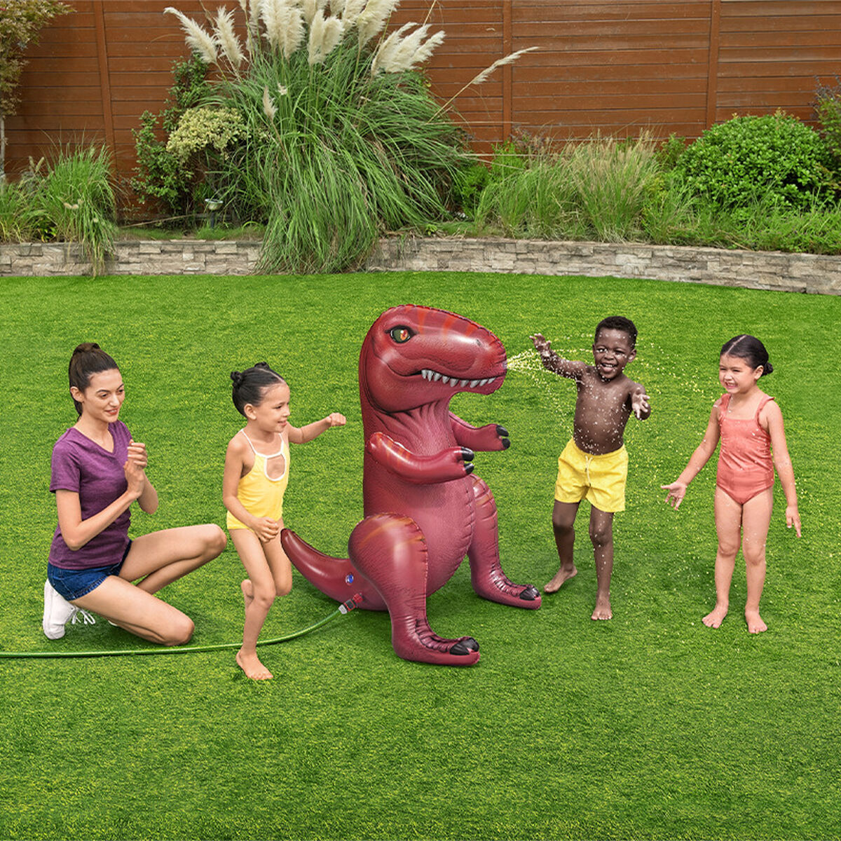 Bestway Uppblåsbart sprinklersystem Dinosaurie 99x76x122 cm +3 År Trädgård 52294 - 3