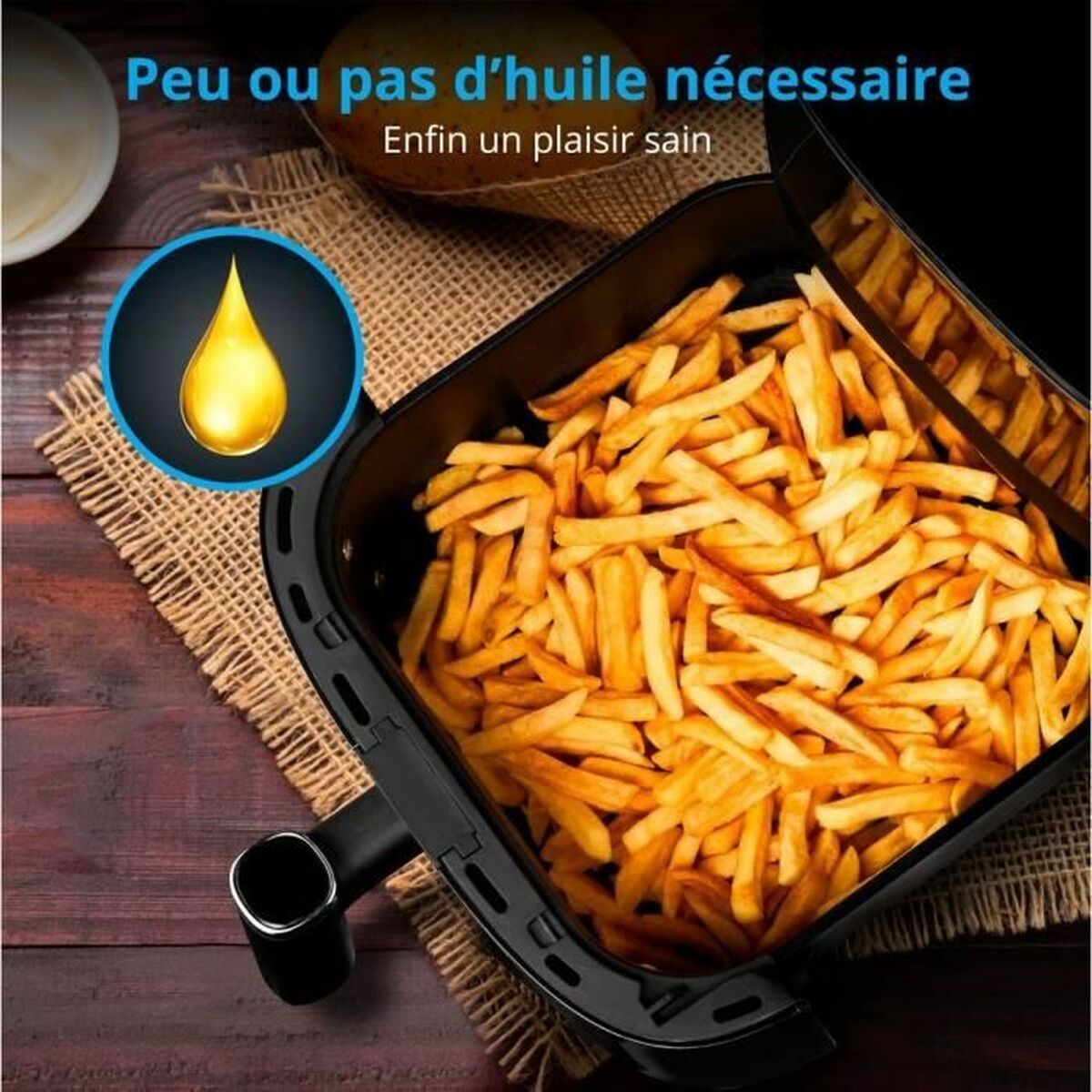 Luftfritös Medion Svart 1500 W 5 L - 2