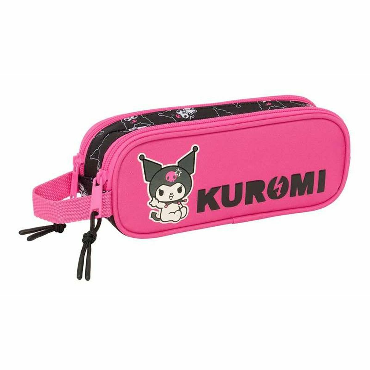 Dubbel bär-allt Kuromi Svart Fuchsia 21 x 8 x 6 cm