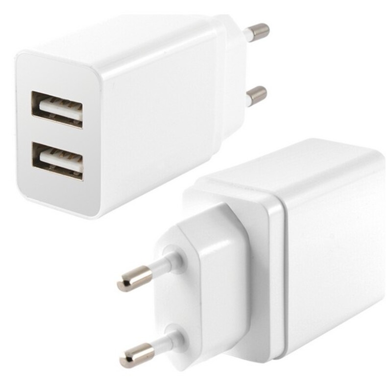 Väggladdare KSIX 2 USB 2.4A Vit - 2