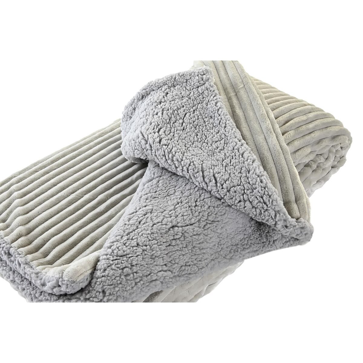 Filt DKD Home Decor Beige Mörkgrå Berg 150 x 200 x 2 cm - 2