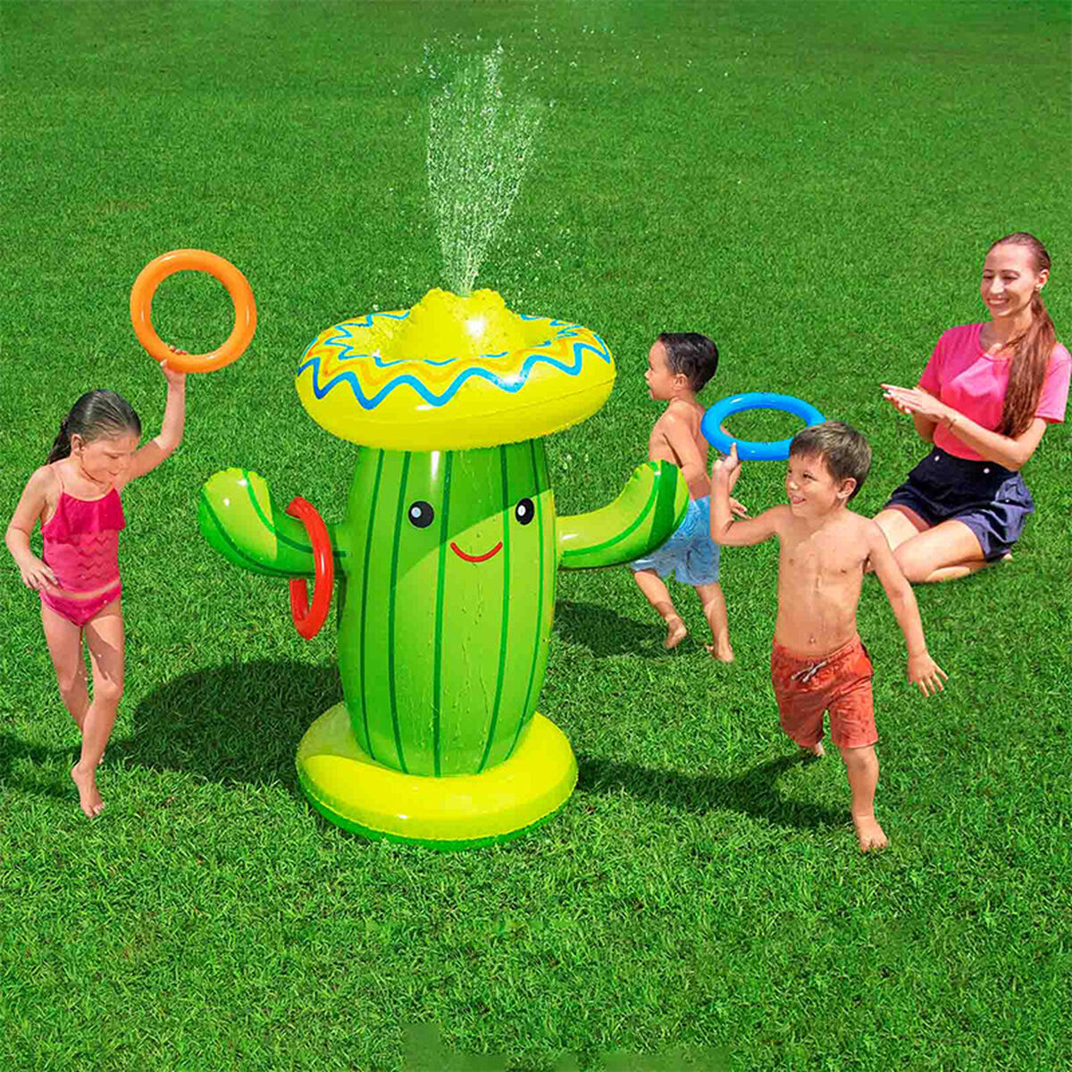 Bestway Uppblåsbar Sprinkler Kaktus 105x60x105 cm +2 År Trädgård 52281 - 10