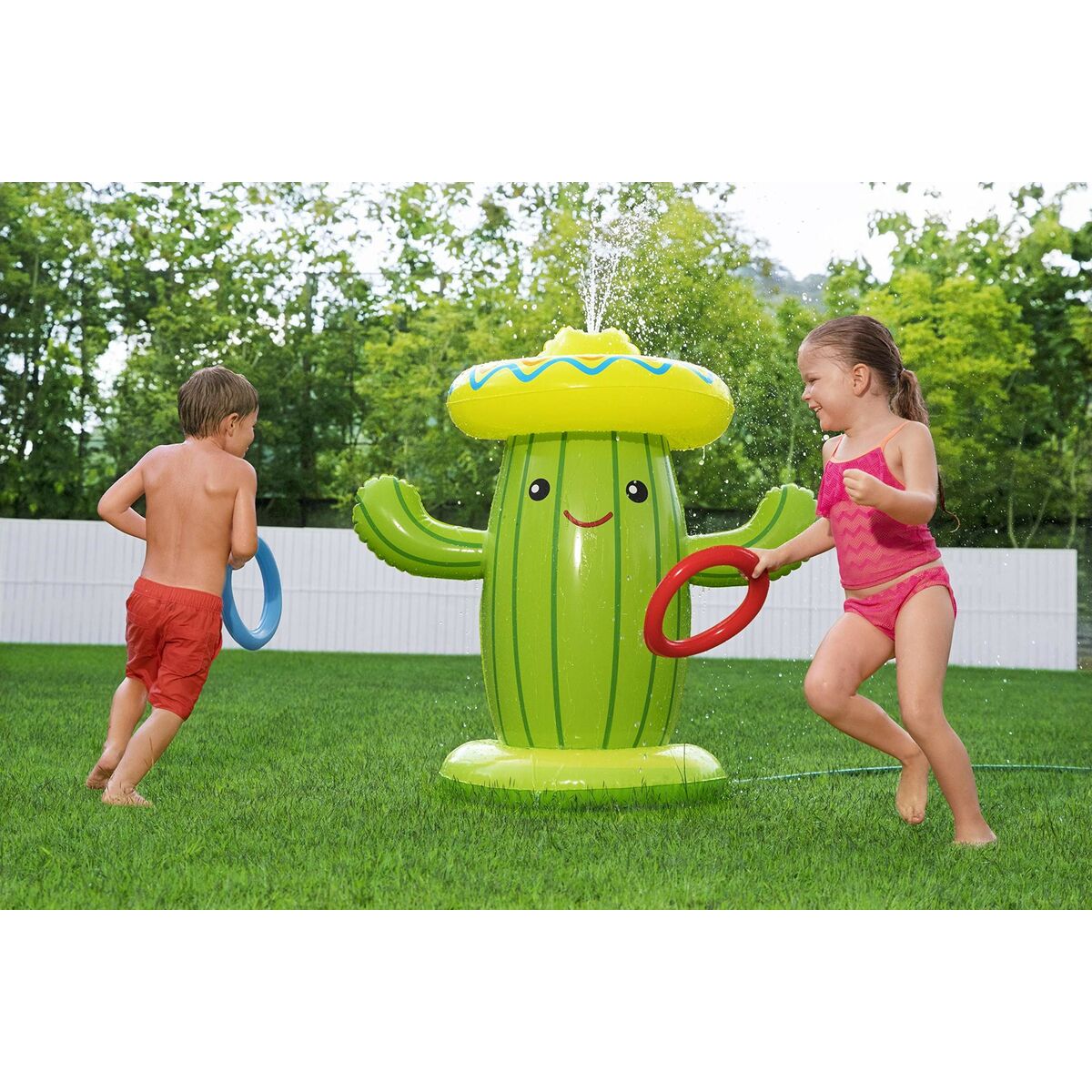 Bestway Uppblåsbar Sprinkler Kaktus 105x60x105 cm +2 År Trädgård 52281 - 14