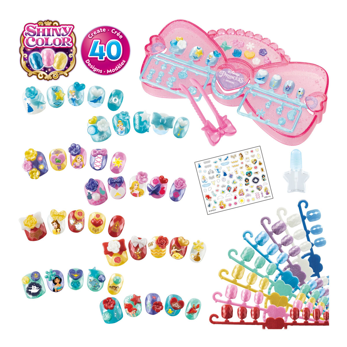 Manikyrset Aquabeads The Disney Princesses Manicure Box - 2