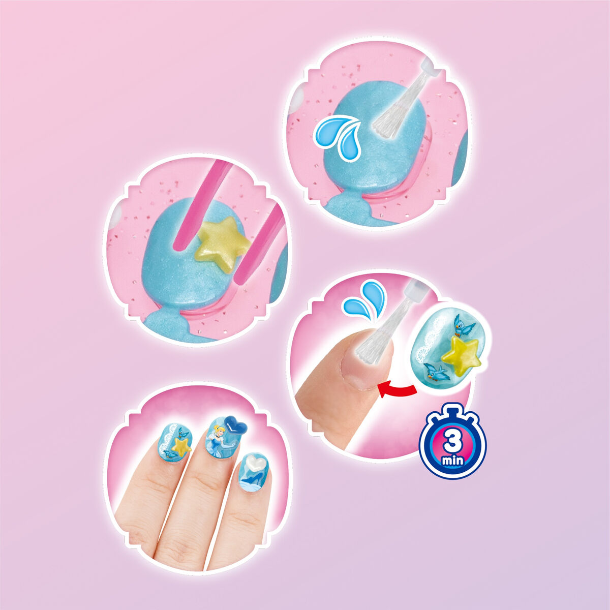 Manikyrset Aquabeads The Disney Princesses Manicure Box - 3