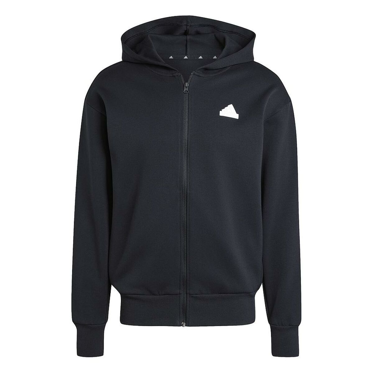 Tröja med huva Herr Adidas FUTURE ICONS BOUBLENIT FULL ZIP JI6324 Svart