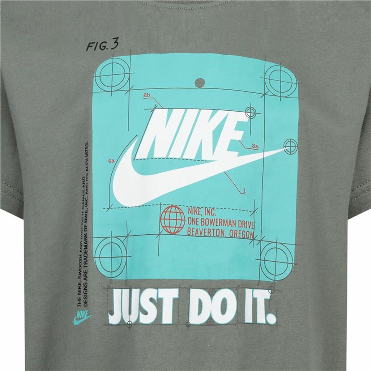 Barn T-shirt med kortärm Nike Future Utility Ss Mörkgrå - 3